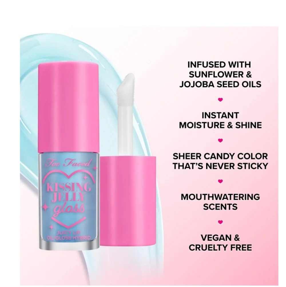 Too Faced Kissing Jelly Twice Upon A Time Lip Oil Gloss Set ✨ 🆕